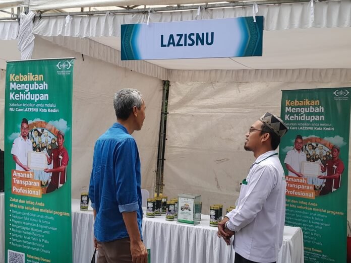 LAZISNU Kota Kediri Hadir Pada Bazar Pangan murah Ramadan.