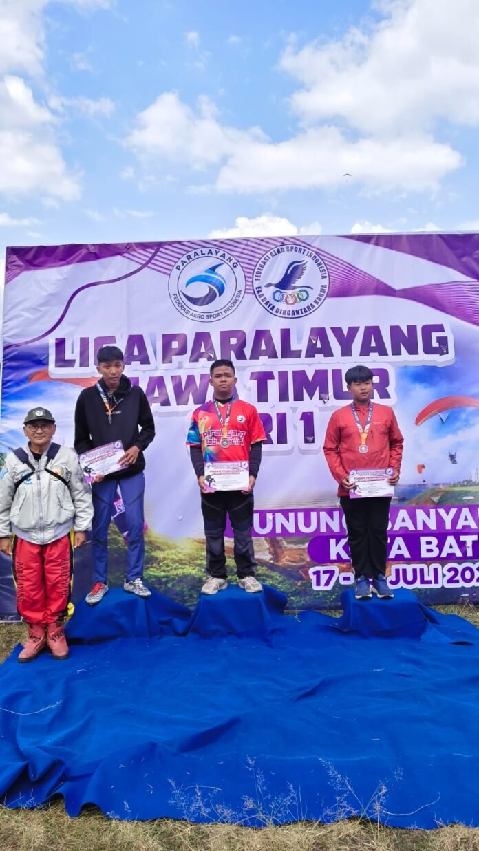 Berstatus Cabor Baru, Paralayang Tunjukkan Raihan Positif dengan Sabet Emas di Kejuaraan Seri 1 Jatim