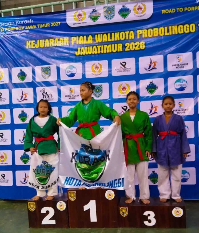 Kurash Kabupaten Kediri Sabet Delapan Medali di Piala Wali Kota Probolinggo