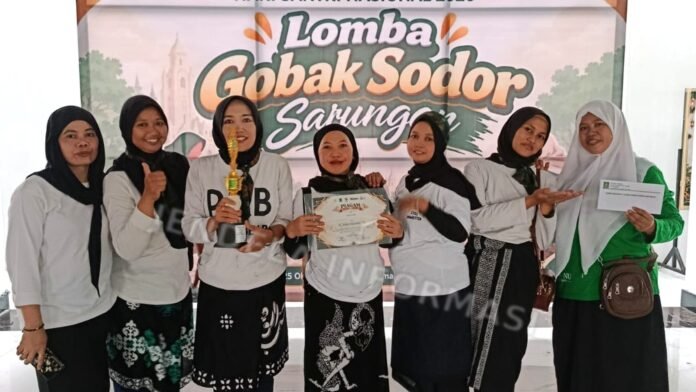 Fatayat NU Ranting Bence Menorehkan Prestasi, Sabet Juara Harapan 2 Gobak Sodor Sarungan Piala Walikota Kediri.